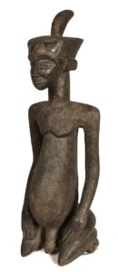 King ancestral figure - Wood - Ndengese - DR Congo