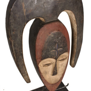 Heart shaped Mask - Wood - Kwele - Gabon