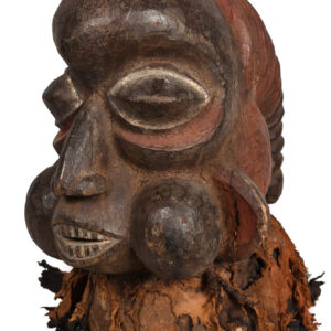 Crest Mask - Cloth, Plant fibre, Wood - Bamoun - Grassland of Cameroun