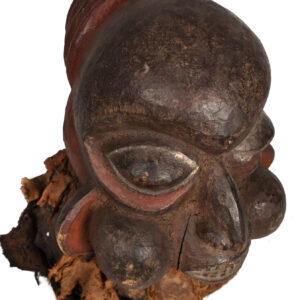 Crest Mask - Cloth, Plant fibre, Wood - Bamoun - Grassland of Cameroun