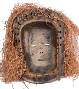 Mask - Raphia, Wood - Tetela - Congo