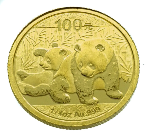China 100 Yuan 2010 Panda 1/4 Oz. - Gold UNC