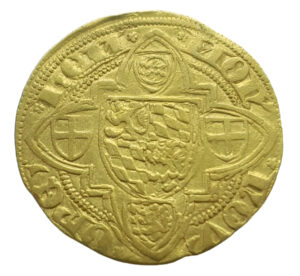 Germany, Heidelberg Goldgulden 1410-1436 Ludwig III der Bärtige Very Fine+