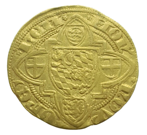 Germany, Heidelberg Goldgulden 1410-1436 Ludwig III der Bärtige Very Fine+