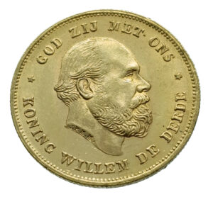 Nederland 10 Gulden 1875 Willem III - Gold Extremely Fine