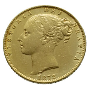 United Kingdom Sovereign 1872 Victoria - Gold Very Fine+