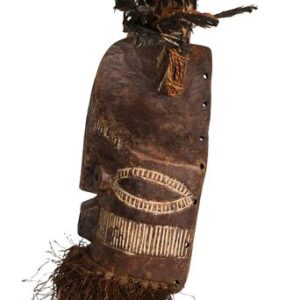 Mwadi Mask - Feathers, Raphia, Wood - Tetela - DR Congo