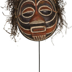 Mask - Raphia, Wood - Luba - Congo