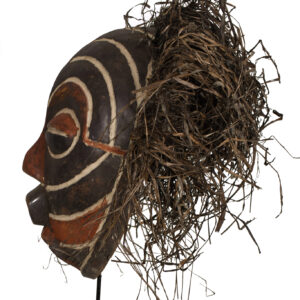 Mask - Raphia, Wood - Luba - Congo