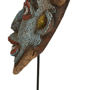 Beaded Mask - Beads, Wood - Bamileke - Grassland of Cameroun