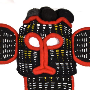 Elephant Mask - Beads, Fabric - Bamileke - Cameroon