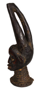 vCrest Mask - Wood, Antelope skin - Ejagham - Ekoi - Nigeria