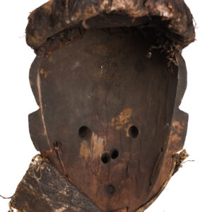 Mbangu distorted mask - Wood, Textile - Pende - Congo
