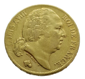 France 20 Francs 1819-A Louis XVIII - Gold Very Fine+