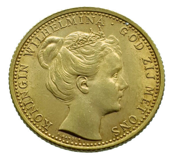 Nederland 10 Gulden 1898 Wilhelmina - Gold FDC-