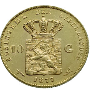 Nederland 10 gulden 1877 Willem III - Gold Extremely Fine