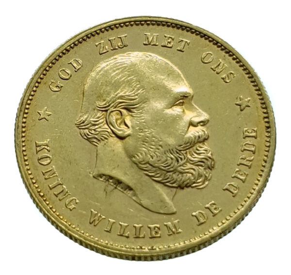 Nederland 10 gulden 1877 Willem III - Gold Extremely Fine
