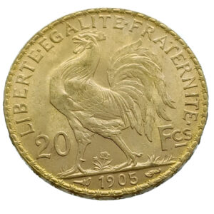 France 20 Francs 1905 Marianne - Gold Extremely Fine