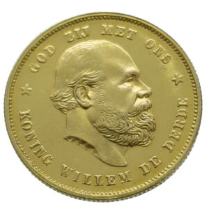 Nederland 10 Gulden 1877 Willem III - Gold Extremely Fine
