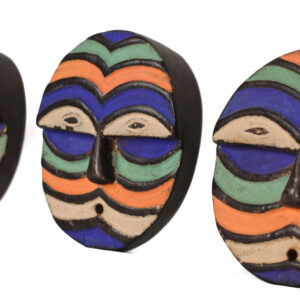 Kidumu Pasport Mask (3)- Wood - Teke - DR Congo