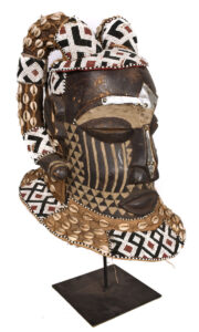 Helmet Mask - Beads, Cauris, Wood - Kuba - Congo
