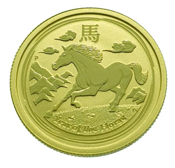 Australia 25 Dollars 2014 Year of the Horse - Elizabeth II - 1/4 Oz. Gold Proof