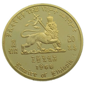 Ethiopia 20 Birr 1966 Hailé Selassié I - Gold Proof