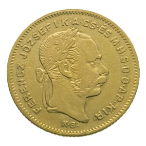 Hungary 10 Francs / 4 Forint 1878 Franz Joseph I - Gold Very Fine+