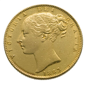 United Kingdom Sovereign 1863 Victoria - Shield - Gold Very Fine+