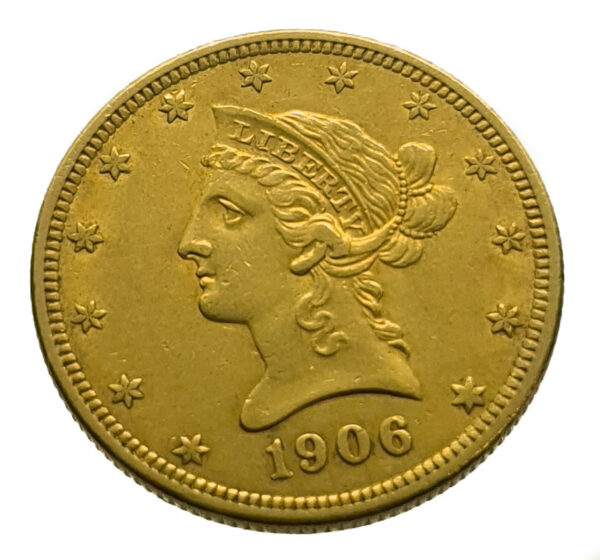 USA 10 Dollars 1906-O Coronet Head - Eagle - Gold Extremely Fine