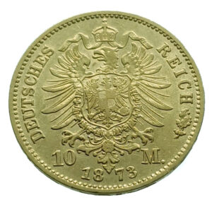 Germany, Prussia 10 Mark 1873-C Wilhelm I - Gold Extremely Fine