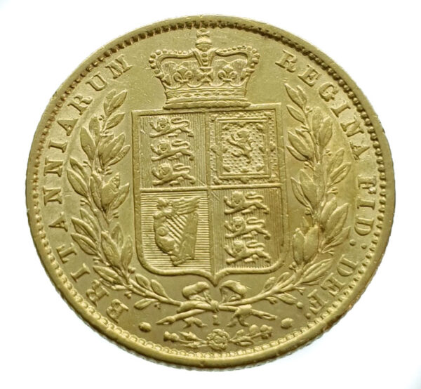United Kingdom Sovereign 1864 Victoria - Shield - Gold VF / Extremely Fine