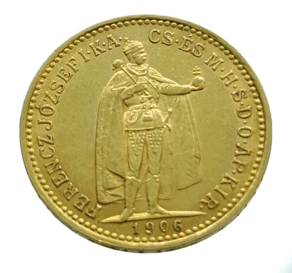 Hungary 10 Korona 1906 Franz Joseph I - Gold Extremely Fine