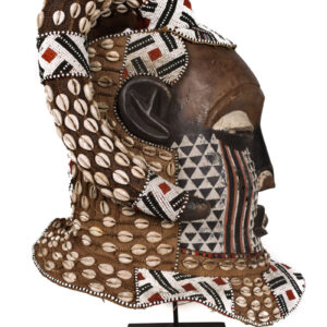 Helmet Mask - Beads, Cauris, Wood - Nyet - Kuba - Congo