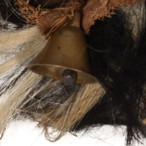 Mask - Beads, Cauris, Wood, Textile, Bell - Kuba - Congo