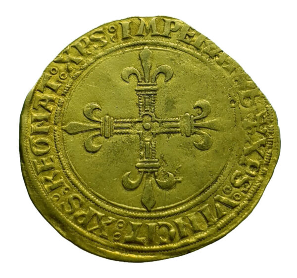 France Ecu D`Or au soleil 1498 Bourges - Louis XII