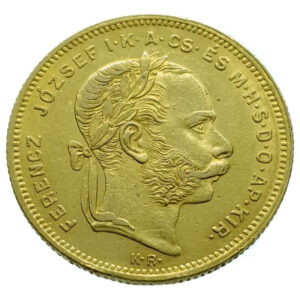 Hungary 20 Francs / 8 Forint 1876 Franz Joseph I - Gold