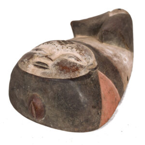 Belly Mask - Wood - Punu - Gabon