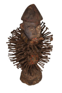 Nkisi Figure - Nail, Wood - Kongo - Congo