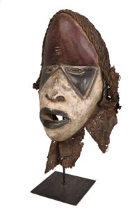 Mask - Wood, Textile, Rope - Dan - Ivory Coast