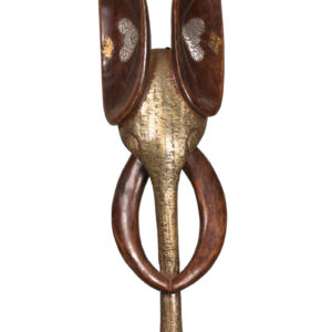 Elephant Mask - Metal, Wood - Bamileke - Cameroon