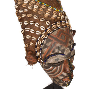 Mask - Beads, Cauris, Plant fibre, Wood - Ngaady A Waash Bushoong - Kuba - Congo (Copy)