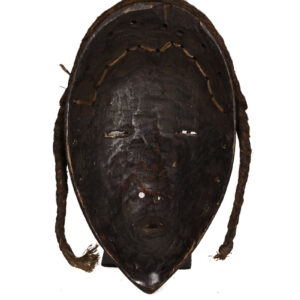 Mask - Wood, Textile, Metal - Dan - Ivory Coast