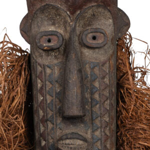 Pumbu Chiefs Mask - Raphia, Wood - Pende - DR Congo