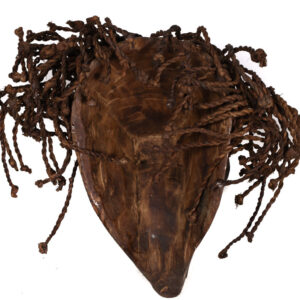 Mask - Plant fibre, Wood - Mwana Pwo - Chokwe - Congo