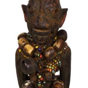 Ibeji Twins - Glass beads, Wood, Bell - Yoruba - Nigeria