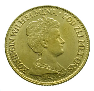 Nederland 10 Gulden 1917 Wilhelmina - Gold EF / FDC