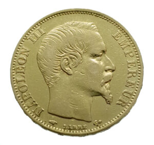 France 20 Francs 1859-A Napoleon III - Gold Very Fine+