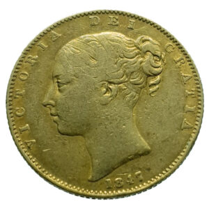 United Kingdom Sovereign 1847 Victoria - Gold Very Fine