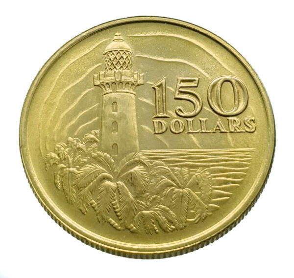 Singapore 150 Dollars 1969 Founding of Singapore - Gold UNC (Uncirculated)